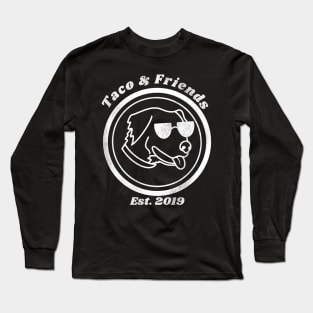 Taco & Friends Trivia Commission White Line Long Sleeve T-Shirt